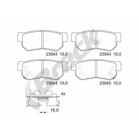 Achetez des Plaquettes de frein BRECK 23543 00 704 10 à prix pour 39,31 €
