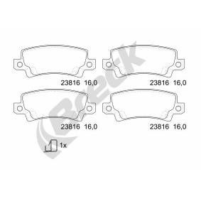 Achetez des Plaquettes de frein BRECK 23816 00 704 10 à prix pour 38,56 €
