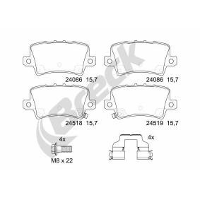 Achetez des Plaquettes de frein BRECK 24086 00 704 10 à prix pour 40,54 €
