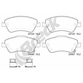 Achetez des Plaquettes de frein BRECK 24122 00 701 10 à prix pour 48,86 €