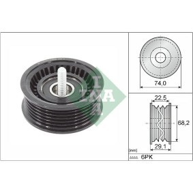Umlenkrolle Keilrippenriemen 532 0784 10 BRABUS von INA