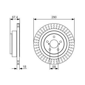 Bremsscheibe 0 986 479 T56 von BOSCH günstig für 54,76 € online kaufen