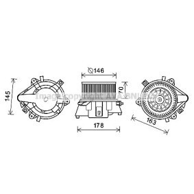 Acquista Elettromotore ventola abitacolo da PRASCO FT8451 a buon mercato per soli 64,40 €