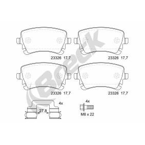 Achetez des Plaquettes de frein BRECK 23326 00 702 00 à prix pour 48,57 €