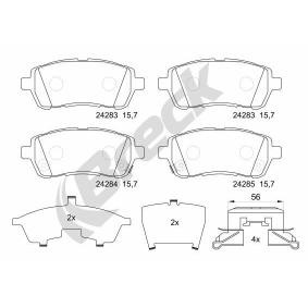 Achetez des Plaquettes de frein BRECK 24283 00 702 10 à prix pour 47,63 €