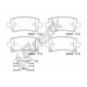 Achetez des Plaquettes de frein BRECK 24421 00 704 20 à prix pour 41,15 €