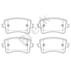 Achetez des Plaquettes de frein BRECK 24606 00 704 00 à prix pour 38,53 €