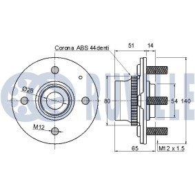 Reparatursatz, Federbeinstützlager 825509S von RUVILLE günstig für 21,18 € online kaufen
