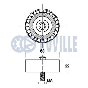 Spannarm, Keilrippenriemen 56666 von RUVILLE günstig für 50,67 € online kaufen