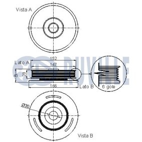 Riemenscheibe, Kurbelwelle 515410 von RUVILLE günstig für 117,70 € online kaufen