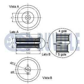 Riemenscheibe, Kurbelwelle 515507 von RUVILLE günstig für 139,83 € online kaufen