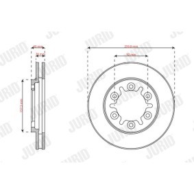 Bremssattel für OPEL von JURID