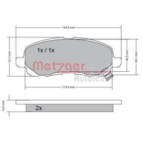 Bremsbeläge 1170133 von METZGER günstig für 35,11 € online kaufen