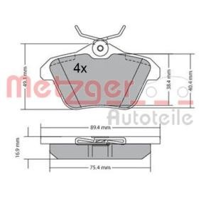 Bremsbeläge 1170579 von METZGER günstig für 11,78 € online kaufen