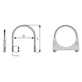 Compre Peça de aperto, sistema de escape de DINEX online para VANETTE Autocarro (C22) a preços moderados