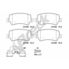 Achetez des Plaquettes de frein BRECK 24496 00 702 10 à prix pour 45,49 €