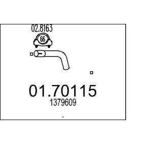 Comprar Tubo de escape de MTS 01.70115 a bajo precio de 11,70 €