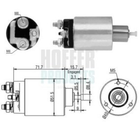 Köp Solenoid, startmotor av HOFFER 6646182 till det låga priset 514,09 kr
