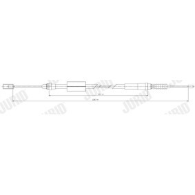 Handbremsseil 432406J von JURID günstig für 12,52 € online kaufen