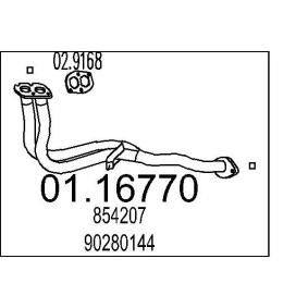 Achetez des Tuyau d'échappement MTS 01.16770 à prix pour 183,72 €