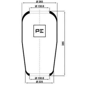 Compre Fole, suspensão pneumática da PETERS ENNEPETAL 084.028-70A a um preço baixo por 97,01 €