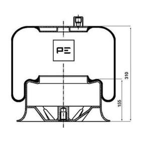 Compre Fole, suspensão pneumática da PETERS ENNEPETAL 084.111-73A a um preço baixo por 73,15 €