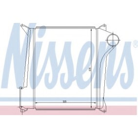 Köp Intercooler av NISSENS 96923 till det låga priset 3477,83 kr