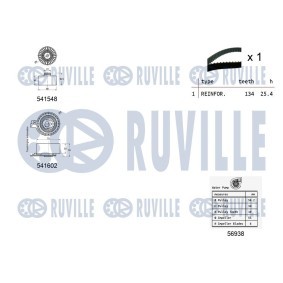 Spannrolle, Keilrippenriemen für SUZUKI von RUVILLE