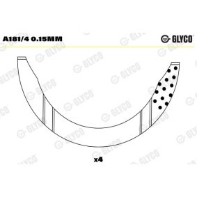 Compre Discos del cigüeñal de GLYCO online para 504 Break (D_, F_) a precios moderados