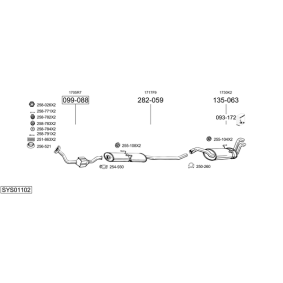 Achetez des Silencieux intermédiaire de chez BOSAL en ligne pour H100 Camionnette à prix modérés