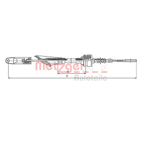 Kupplungsseil des Herstellers METZGER - Originalware Artikelnummer: 1252.32