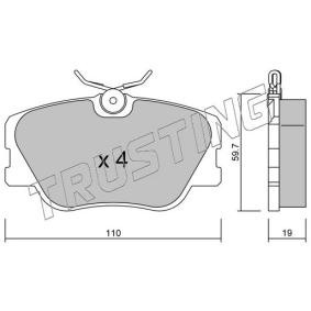 Bremsbeläge 063.0 von TRUSTING günstig für 81,58 € online kaufen