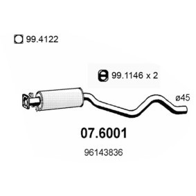 Comprar Silenciador intermedio de ASSO 07.6001 a bajo precio de 130,50 €