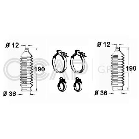 Acquista Kit soffietto, Sterzo da OCAP 0901639 a buon mercato per soli 11,07 €