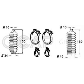 Acquista Kit soffietto, Sterzo da OCAP 0901640 a buon mercato per soli 11,96 €