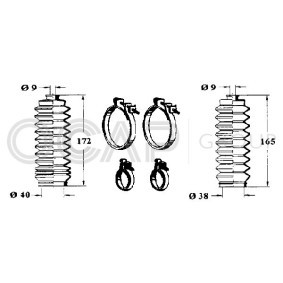 Faltenbalgsatz, Lenkung 0904612 von OCAP günstig für 12,43 € online kaufen