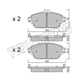 Bremsbeläge 1041.0 von TRUSTING günstig für 85,61 € online kaufen