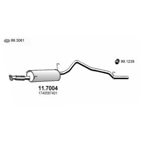 Comprar Silenciador trasero de ASSO 11.7004 a bajo precio de 283,97 €