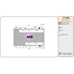 Acquista Radiatore motore da AHE 111.045 a buon mercato per soli 101,11 €