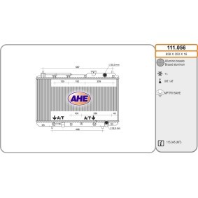 Acquista Radiatore motore da AHE 111.056 a buon mercato per soli 129,46 €