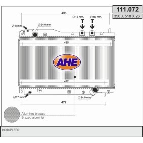 Acquista Radiatore motore da AHE 111.072 a buon mercato per soli 170,69 €
