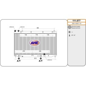 Acquista Radiatore motore da AHE 111.077 a buon mercato per soli 116,03 €
