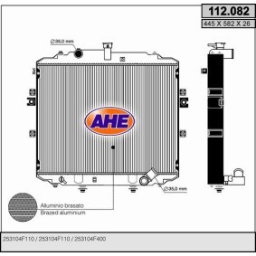 Achetez des Radiateur de chez AHE en ligne pour PORTER Camion plate-forme/Châssis à prix modérés