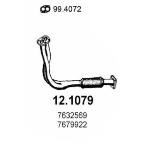 Abgasrohr 12.1079 von ASSO günstig für 270,60 € online kaufen