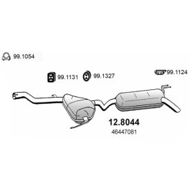 Comprar Silenciador central / posterior de ASSO 12.8044 a bajo precio de 231,07 €