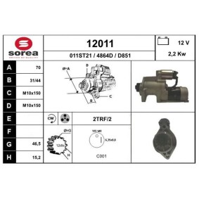 Anlasser 12011 von EAI günstig für 286,91 € online kaufen
