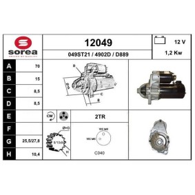 Anlasser 12049 von EAI günstig für 180,71 € online kaufen