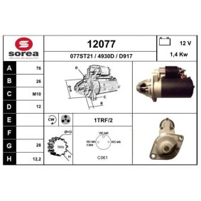 Anlasser 12077 von EAI günstig für 157,07 € online kaufen