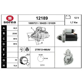 Anlasser 12189 von EAI günstig für 178,13 € online kaufen