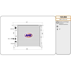 Kühler, Motorkühlung 123.004 von AHE günstig für 51,14 € online kaufen